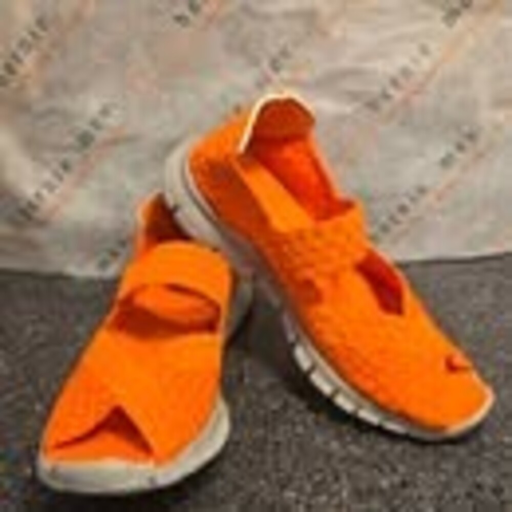 Bernie Mev Orange Woven Mary Jane Flats Size EU 36 / US 4.5 -5